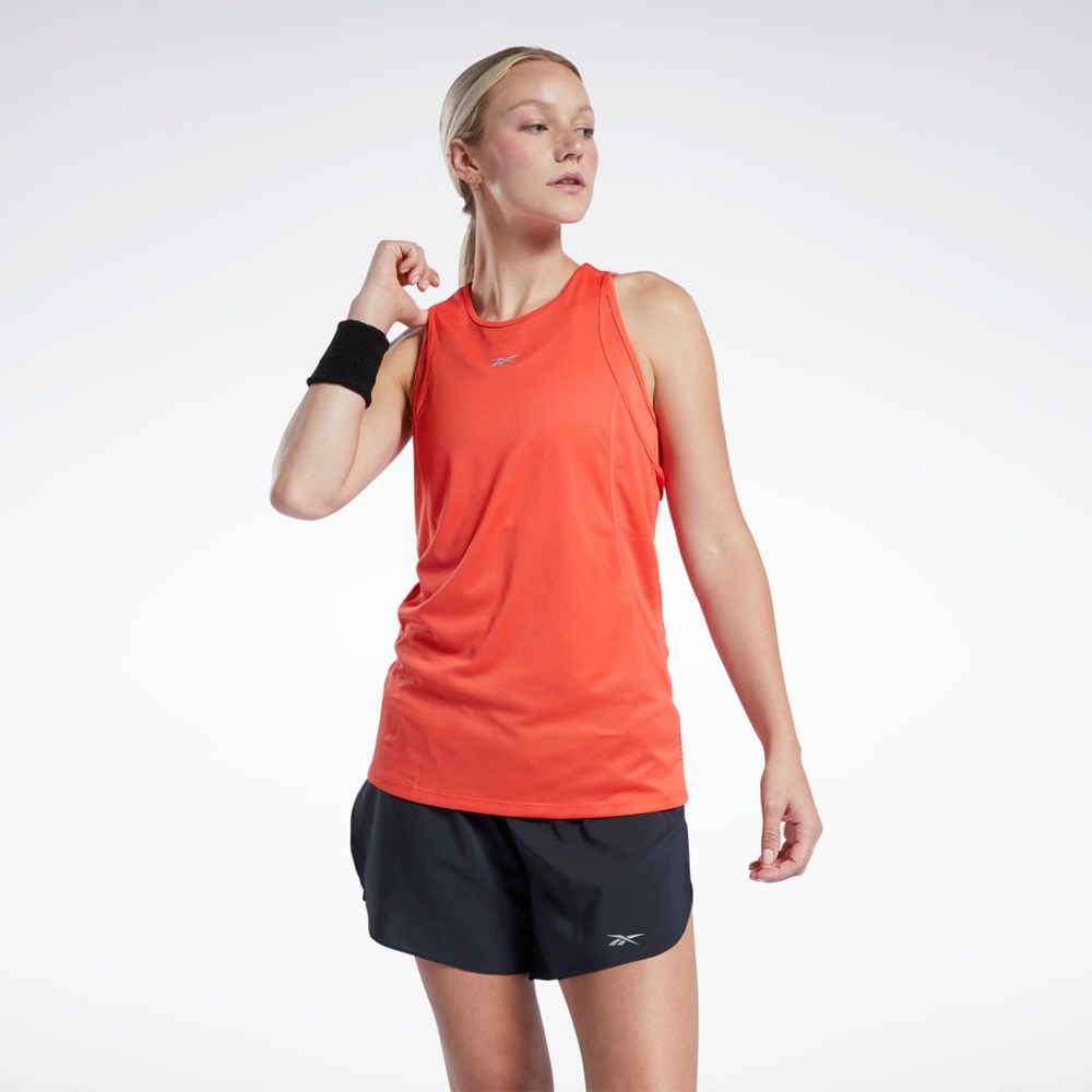 Reebok Biegania Speedwick Tank Top Czerwone | PJWZ-82457