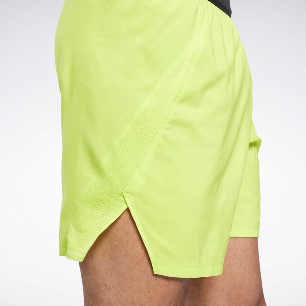 Reebok Biegania Woven Shorts Żółte | BZPK-42351