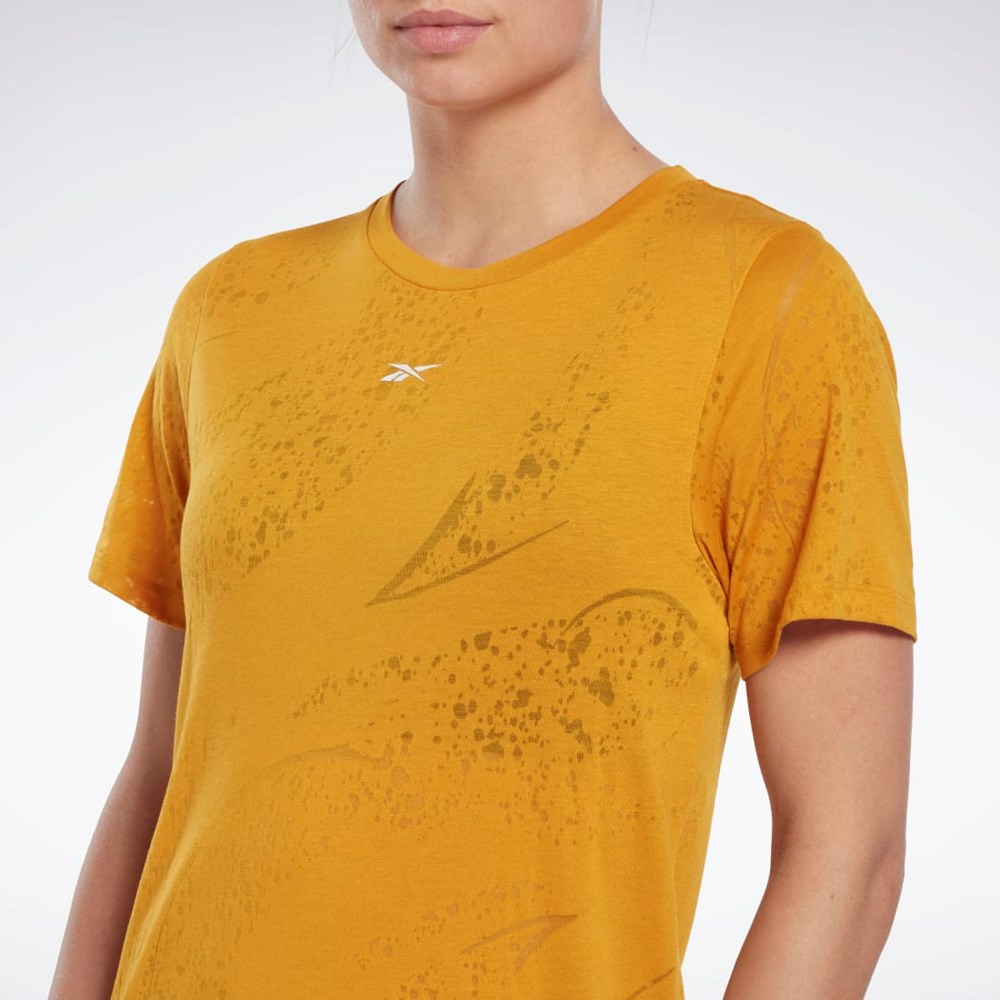 Reebok Burnout T-Shirt Bright Ochre | IOMC-89263