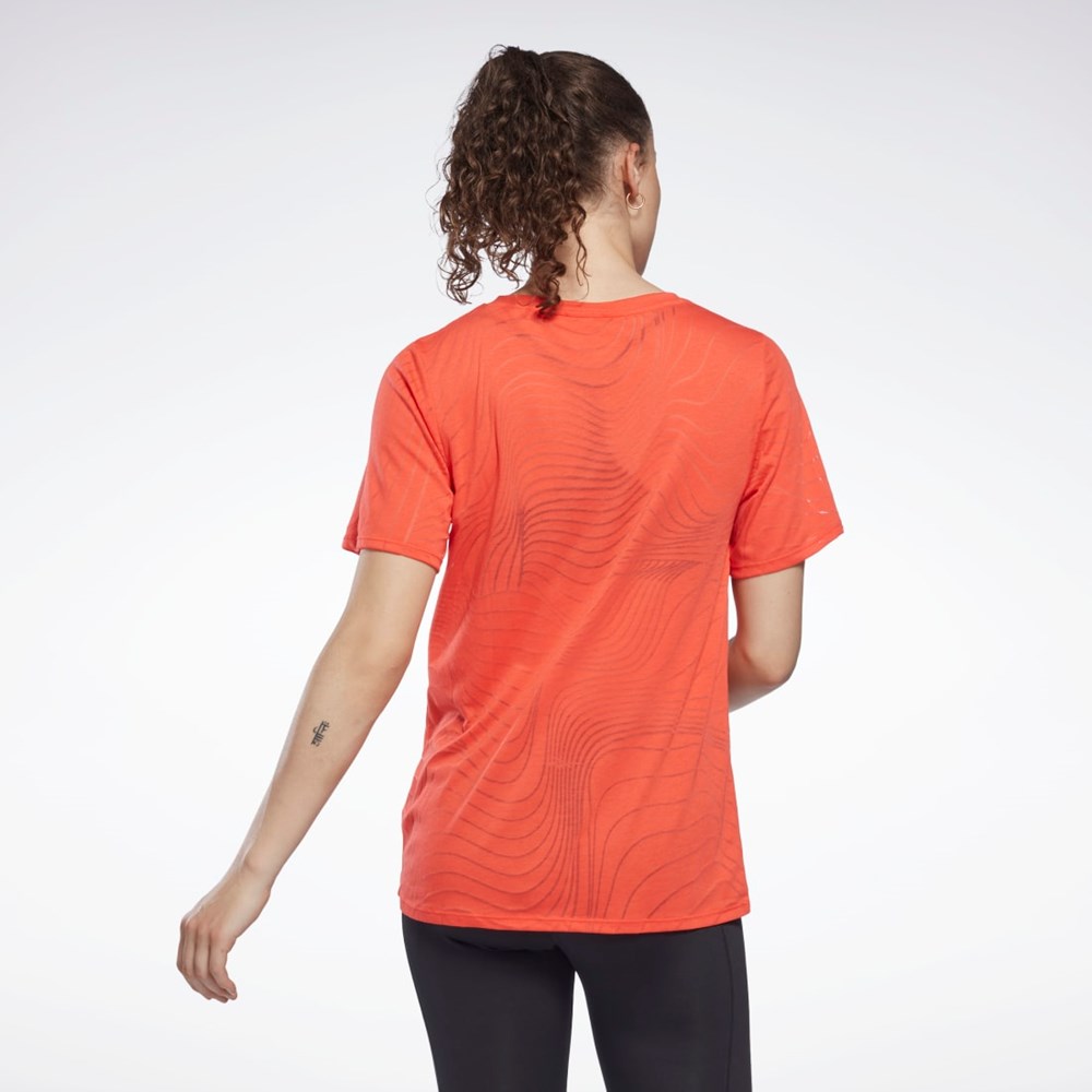 Reebok Burnout T-Shirt Czerwone | DKCU-36708