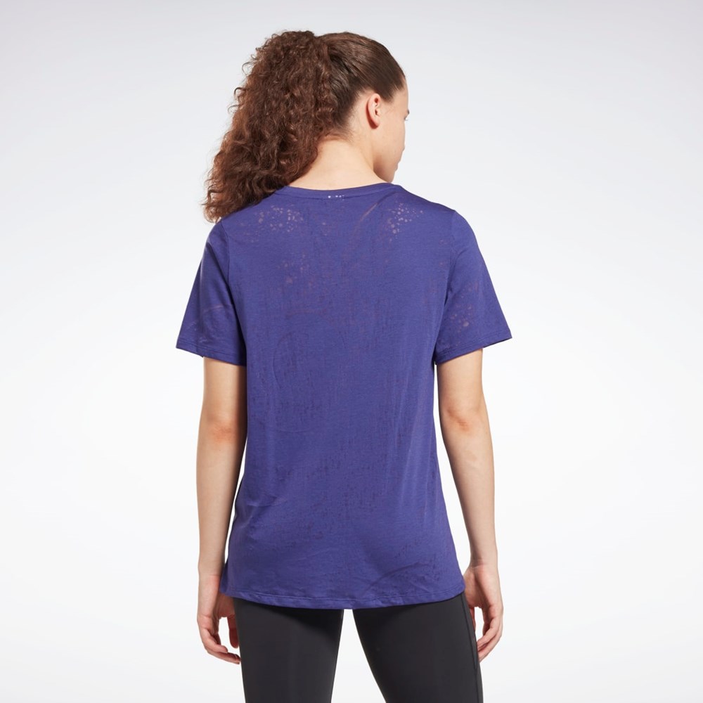 Reebok Burnout T-Shirt Fioletowe | LGJR-60153