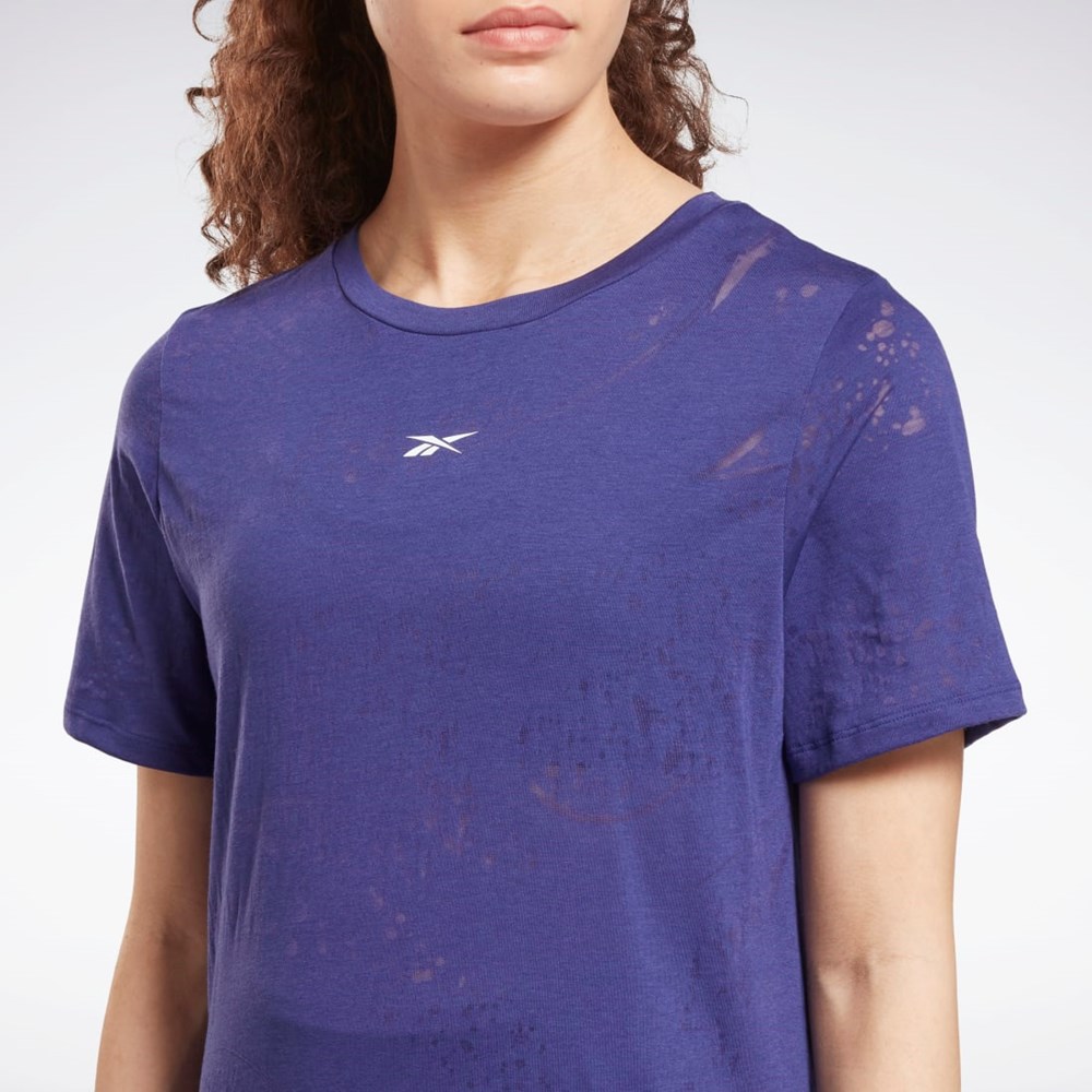 Reebok Burnout T-Shirt Fioletowe | LGJR-60153