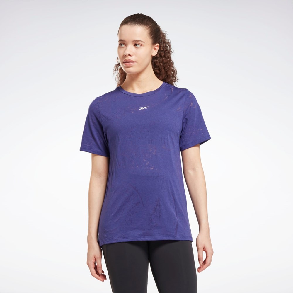 Reebok Burnout T-Shirt Fioletowe | LGJR-60153