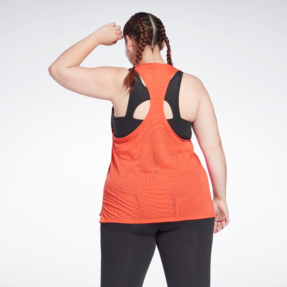 Reebok Burnout Tank Top (Plus Size) Czerwone | NWJZ-10478