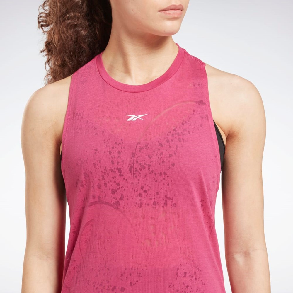 Reebok Burnout Tank Top Różowe | OTNR-61739