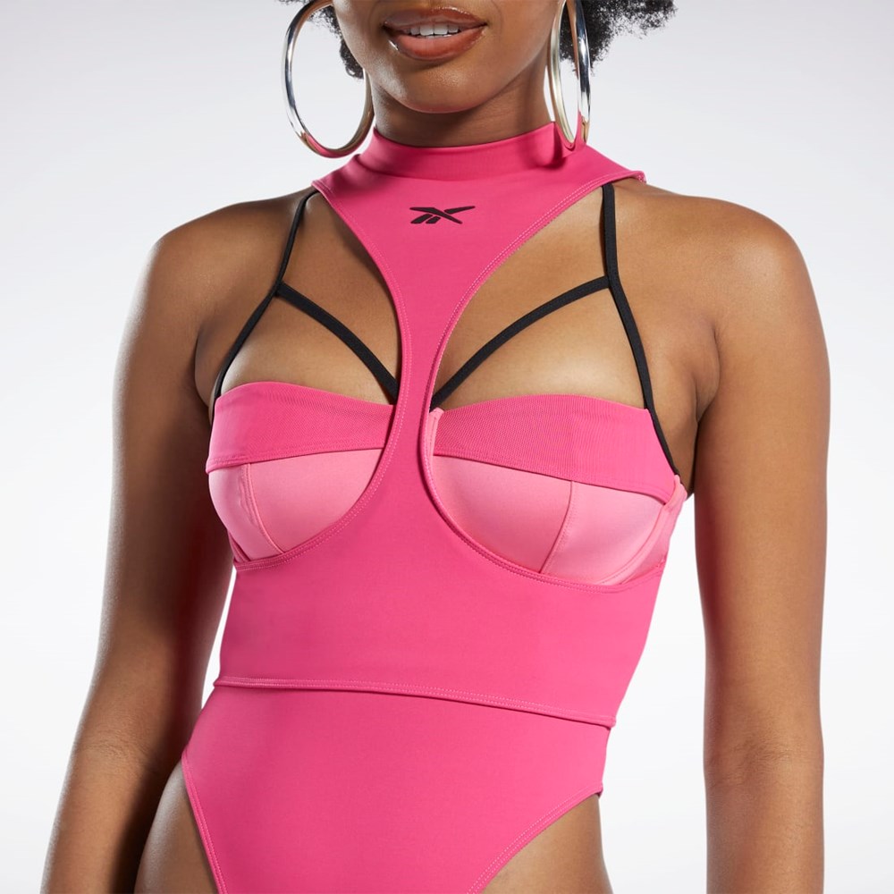 Reebok Cardi B Body Layer Różowe Czarne | LBDZ-07412