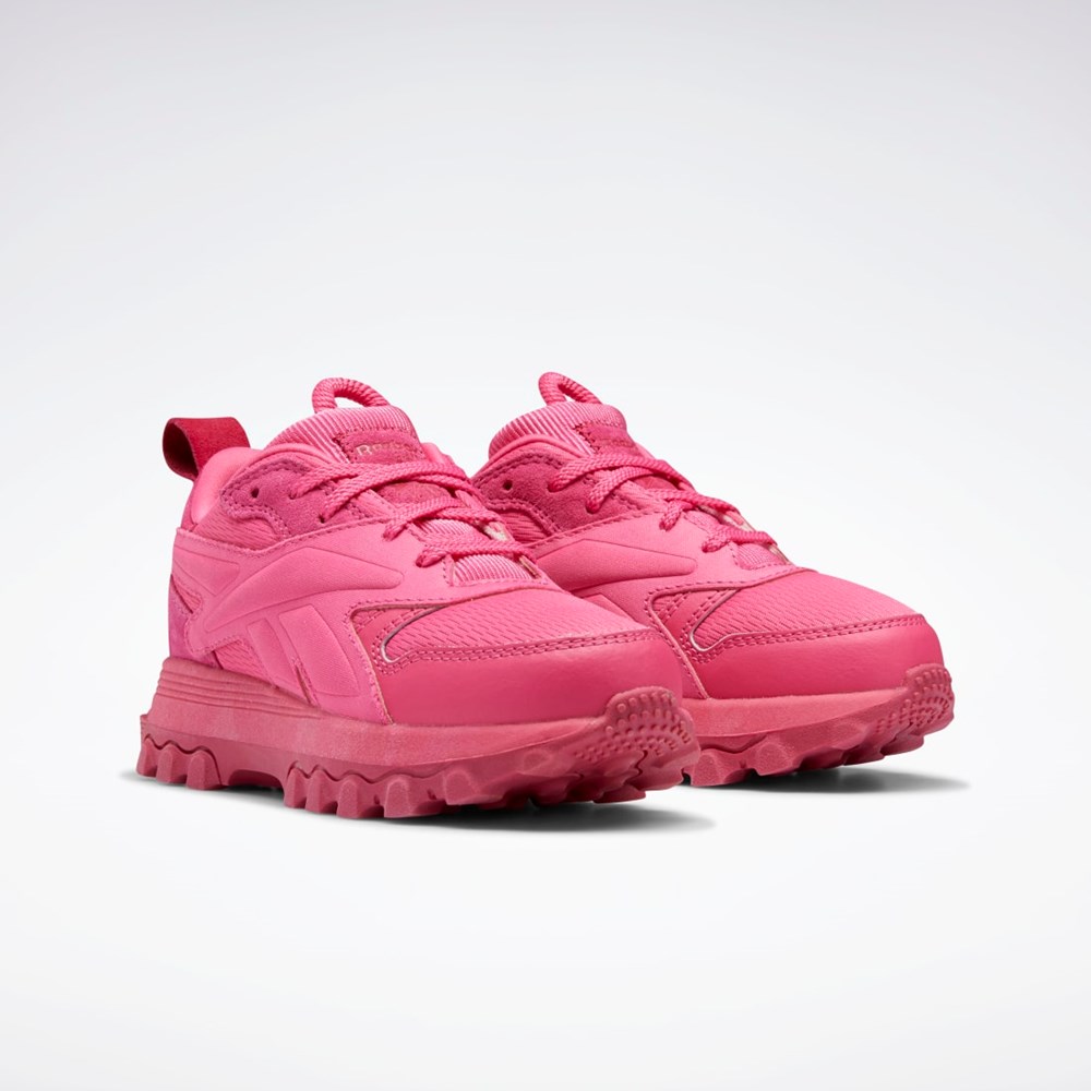 Reebok Cardi B Classic Leather V2 Shoes - Preschool Różowe Różowe Różowe | RCNS-19607