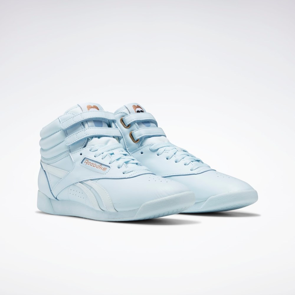 Reebok Cardi B Freestyle Hi Shoes Niebieskie Niebieskie Niebieskie | PGTY-30482