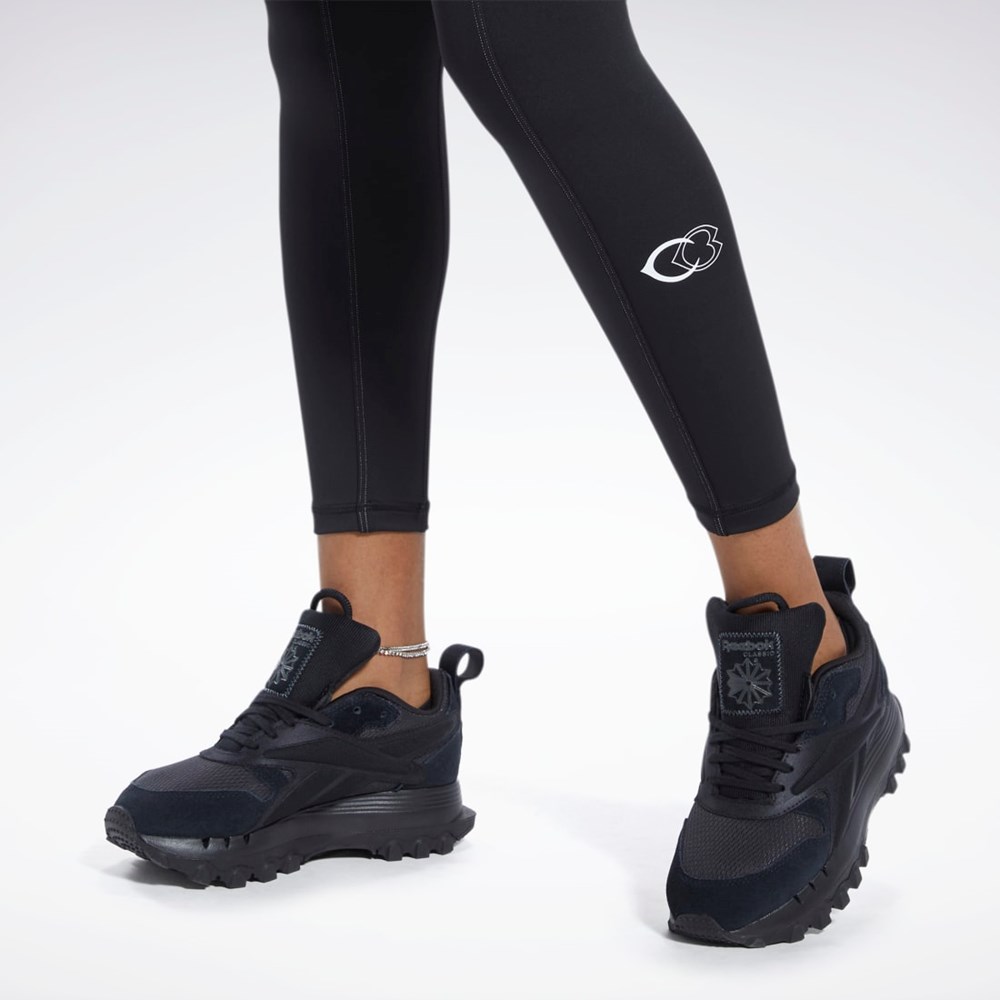 Reebok Cardi B High-Rise Tights Czarne | DNIH-90261