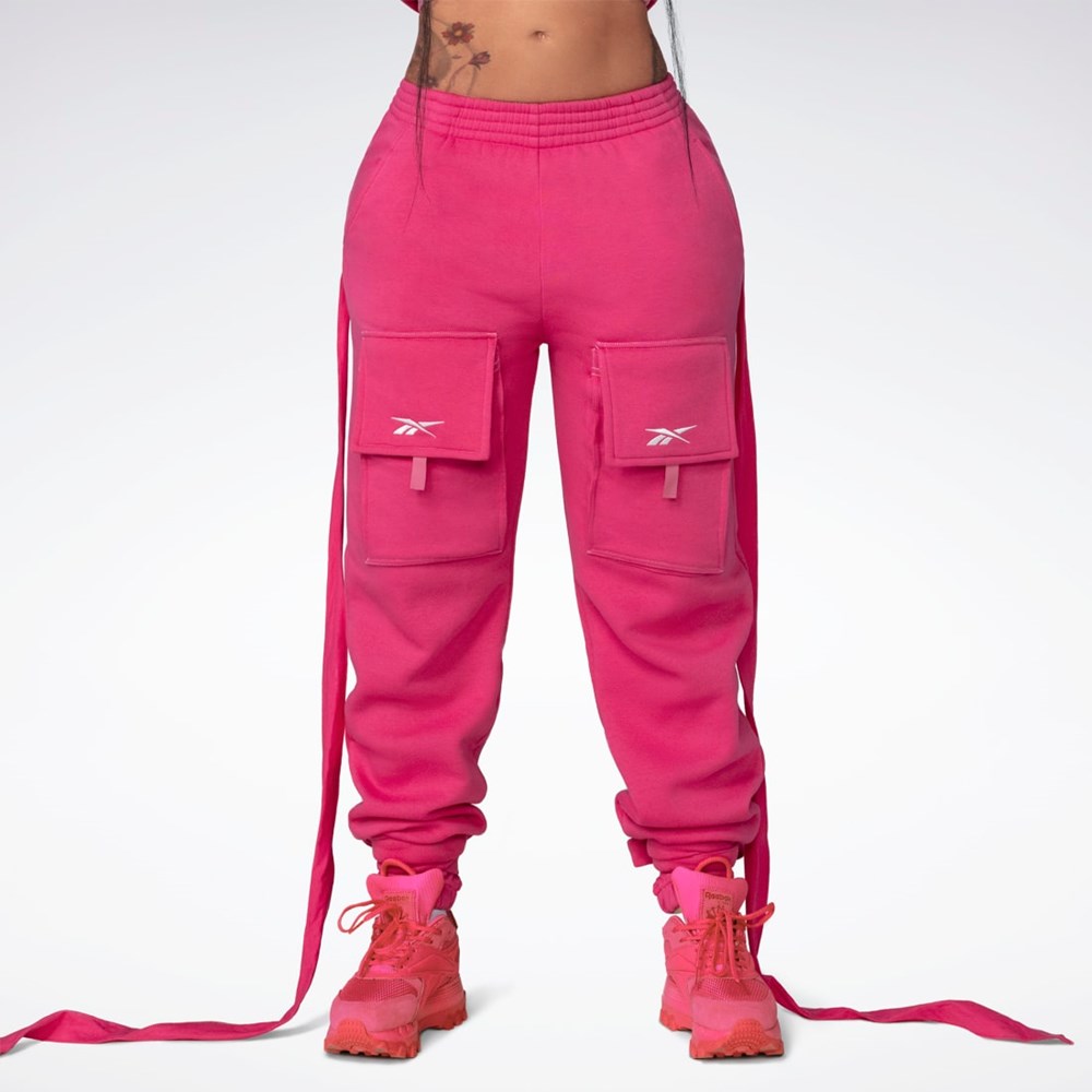 Reebok Cardi B Knit Pants Różowe | CGDQ-06782