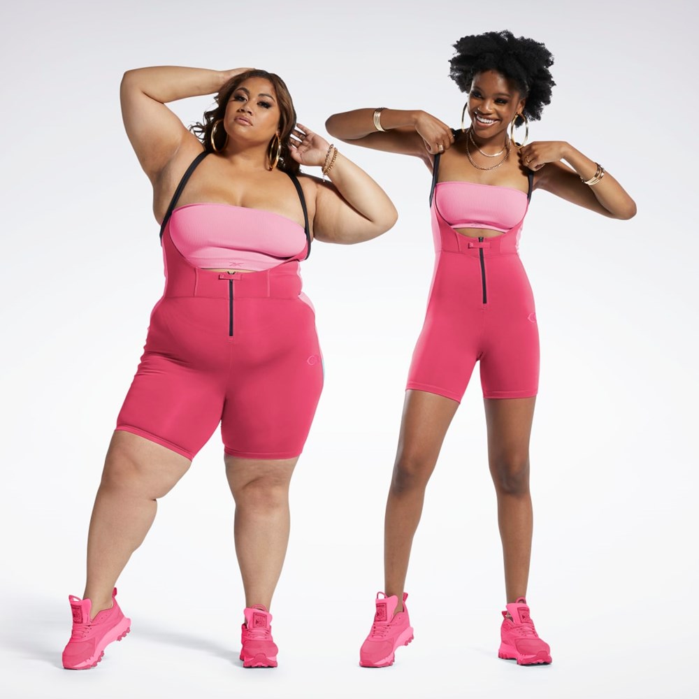 Reebok Cardi B Leotard (Plus Size) Różowe | ZRAW-07238