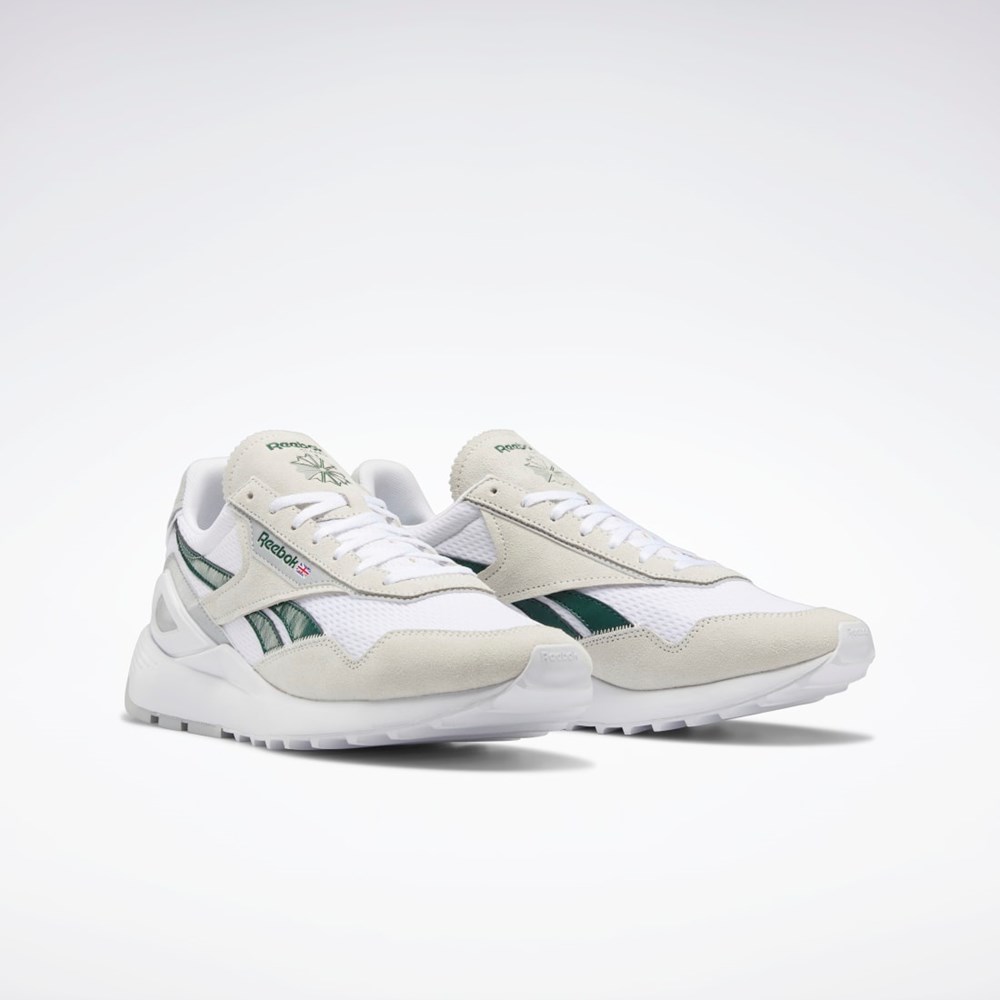 Reebok Classic Leather Legacy AZ Shoes Białe Ciemny Zielone Szare | BFXH-09458