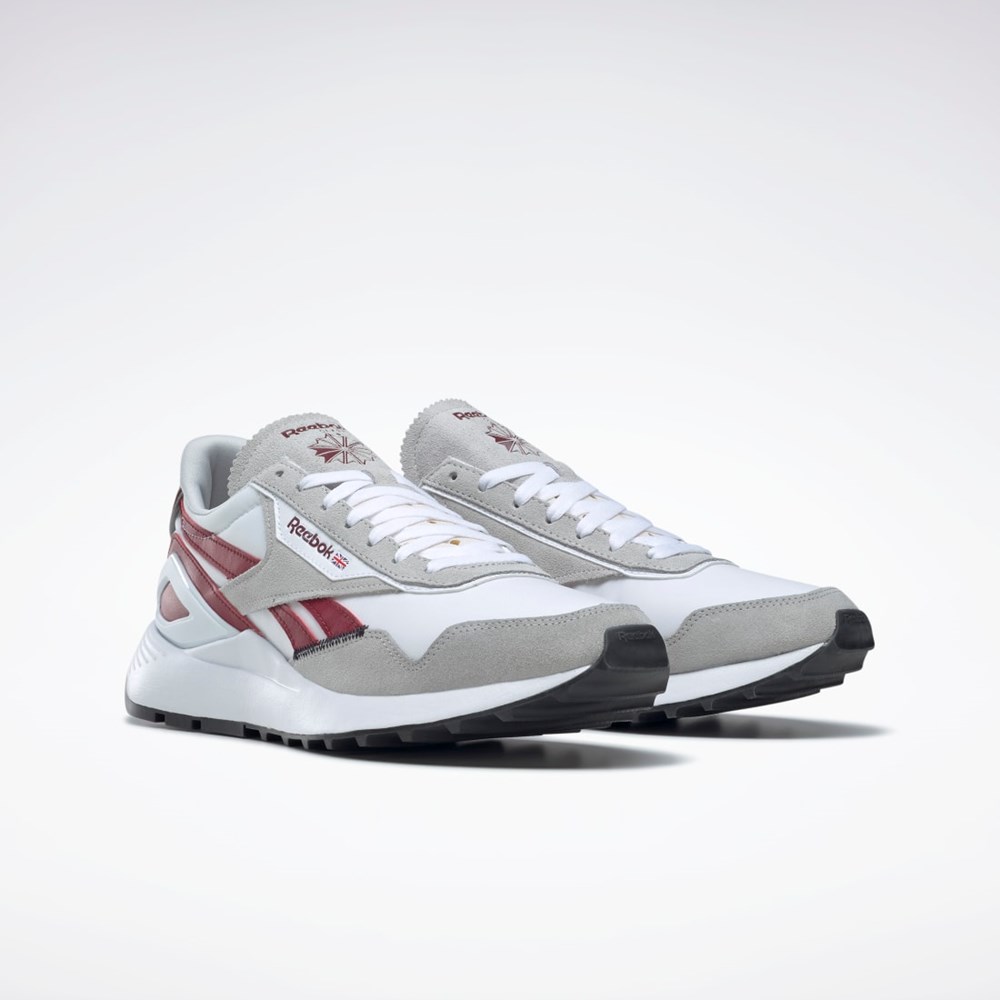 Reebok Classic Leather Legacy AZ Shoes Białe Szare Bordowe | MGVX-20793