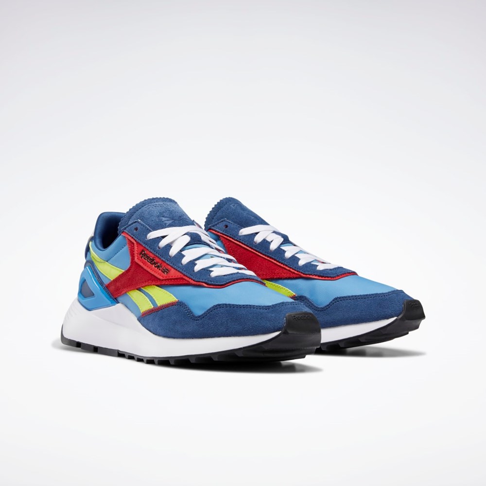 Reebok Classic Leather Legacy AZ Shoes Niebieskie Żółte Niebieskie | NGMS-03254