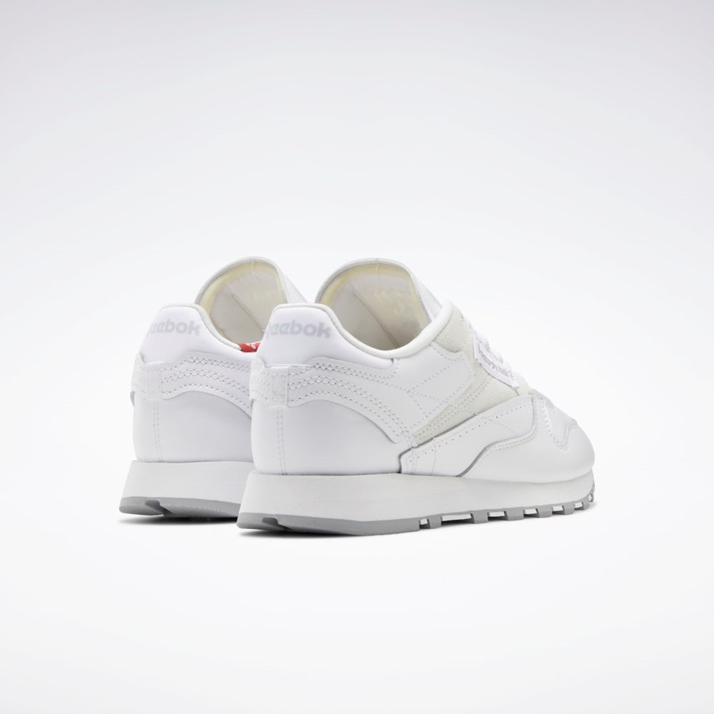 Reebok Classic Leather Make It Yours Shoes Białe Szare | AUIG-76594