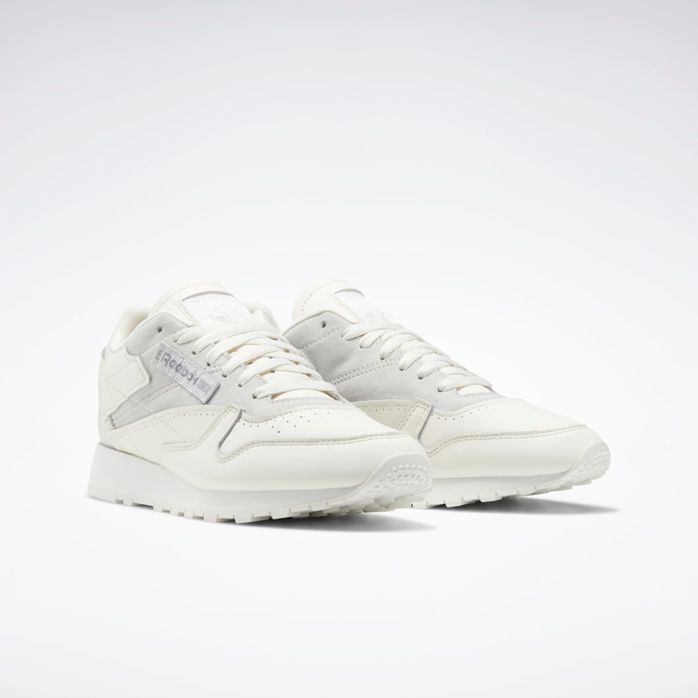 Reebok Classic Leather Make It Yours Shoes Szare Białe | AZLN-23679