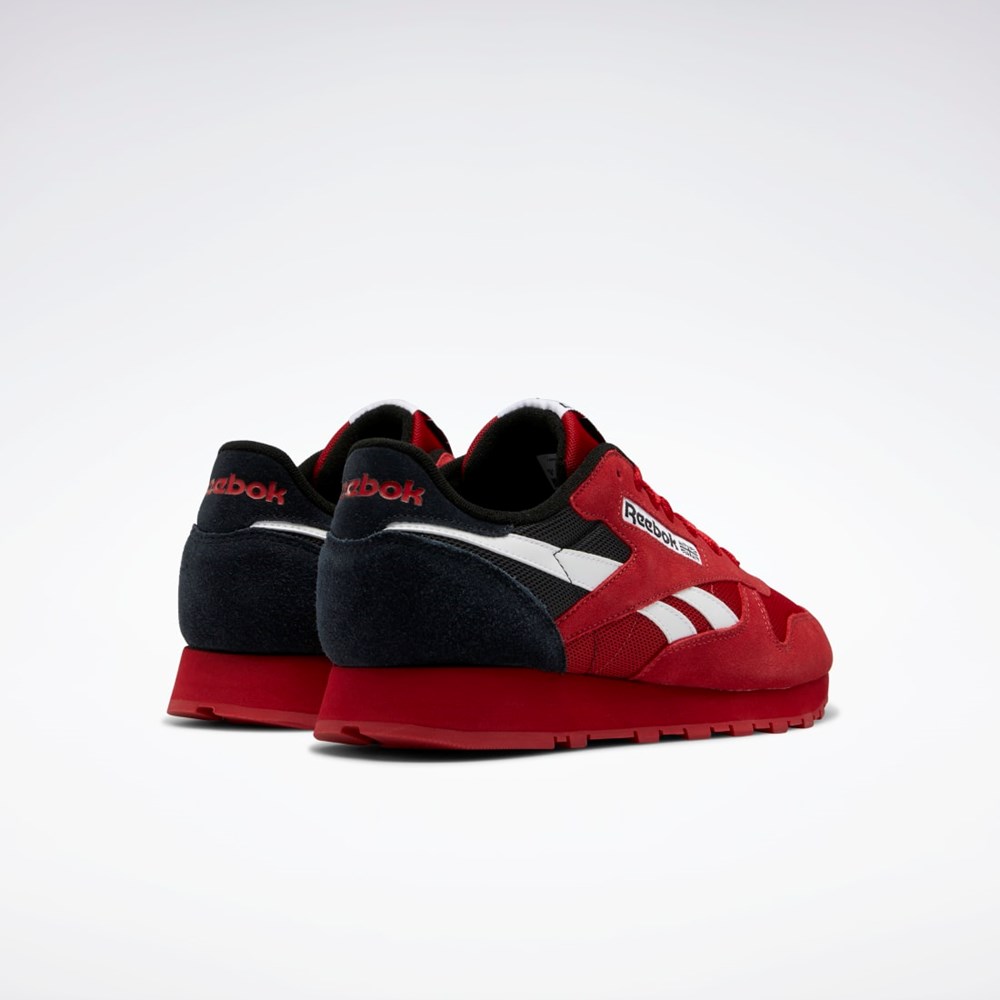 Reebok Classic Leather Make It Yours Shoes Czerwone Białe Czarne | FRIO-13265