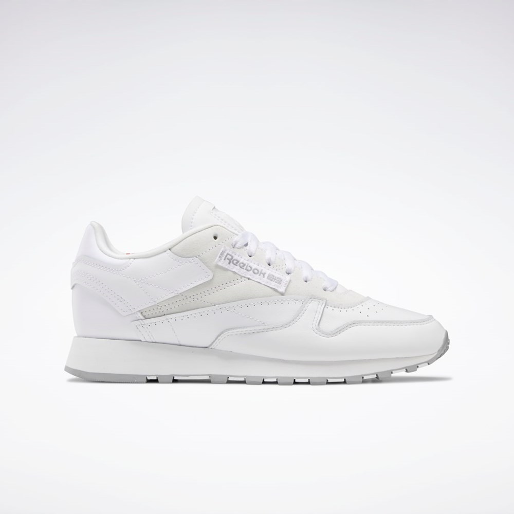 Reebok Classic Leather Make It Yours Shoes Białe Szare | KPIN-20976