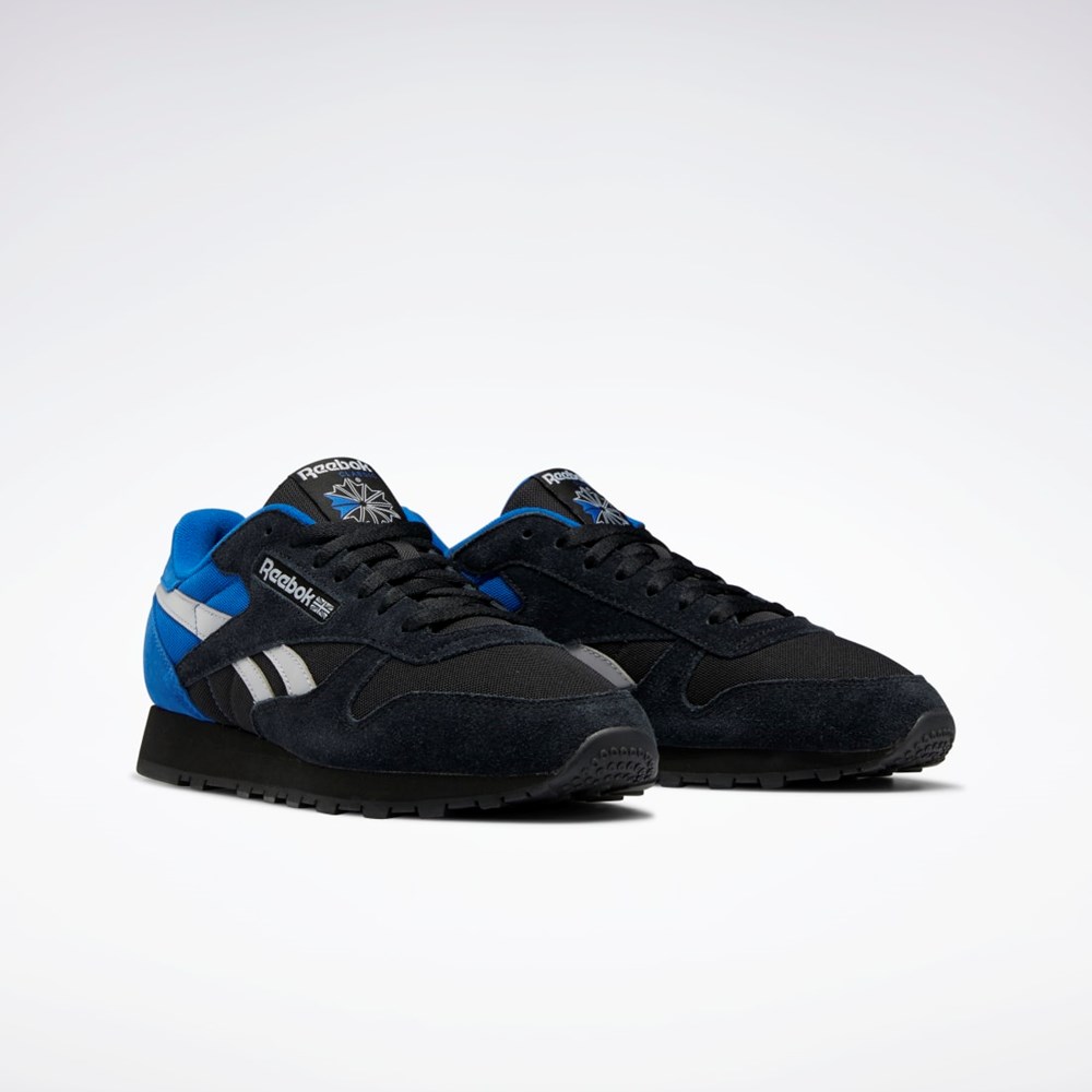 Reebok Classic Leather Make It Yours Shoes Czarne Szare Niebieskie | VJAN-62359