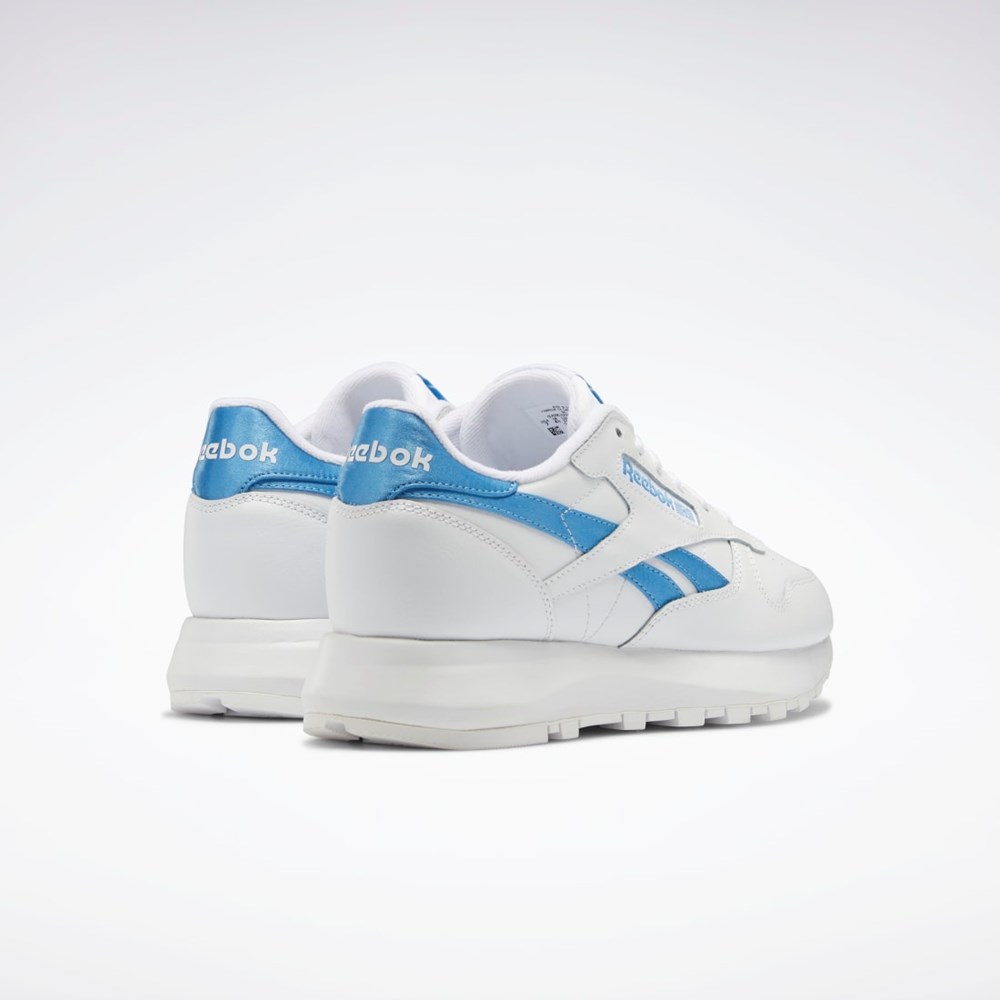 Reebok Classic Leather SP Shoes Białe Białe Niebieskie | CXEK-46072