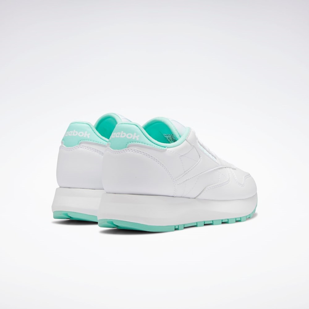 Reebok Classic Leather SP Shoes - Grade School Białe Mięta Białe | FILP-75904