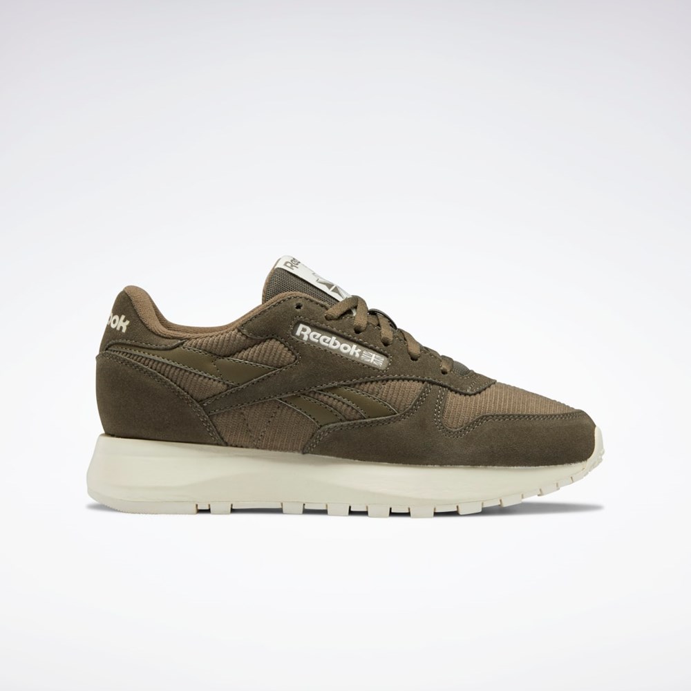 Reebok Classic Leather SP Shoes Zielone Zielone Białe | NOIH-26359