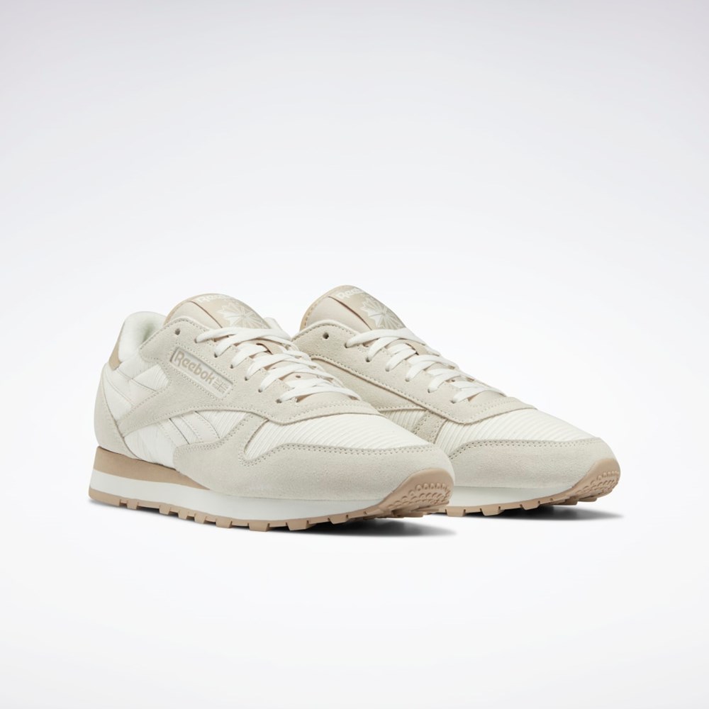 Reebok Classic Leather Shoes Beżowe | CDOB-45326