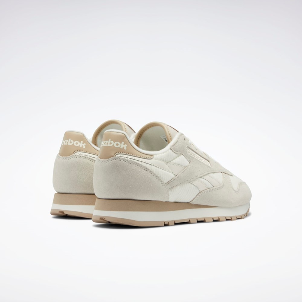 Reebok Classic Leather Shoes Beżowe | CDOB-45326