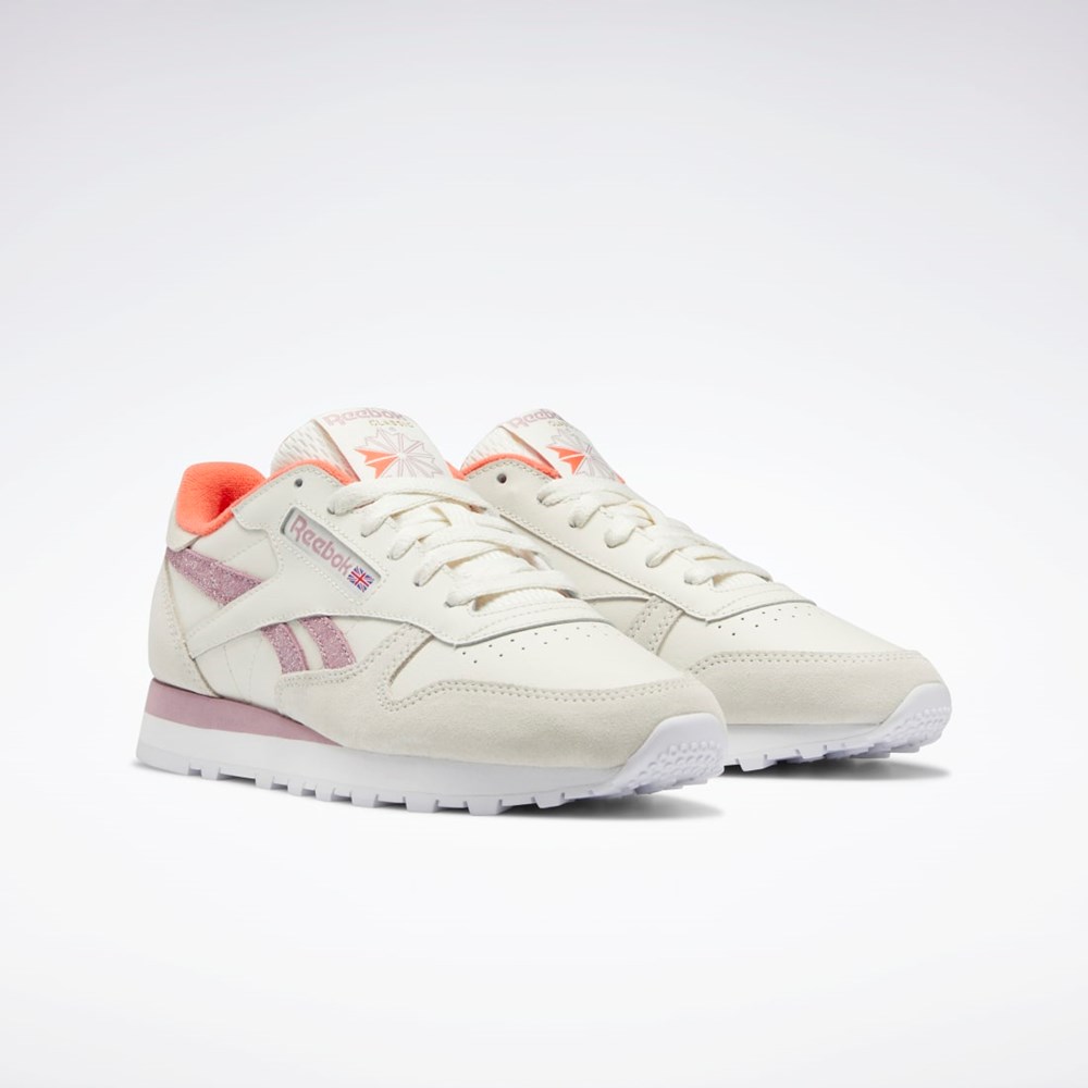 Reebok Classic Leather Shoes Białe | HFOU-48125