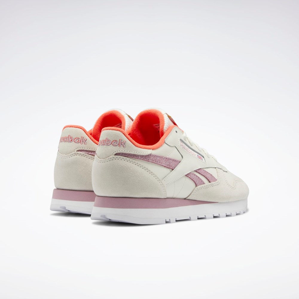 Reebok Classic Leather Shoes Białe | HFOU-48125