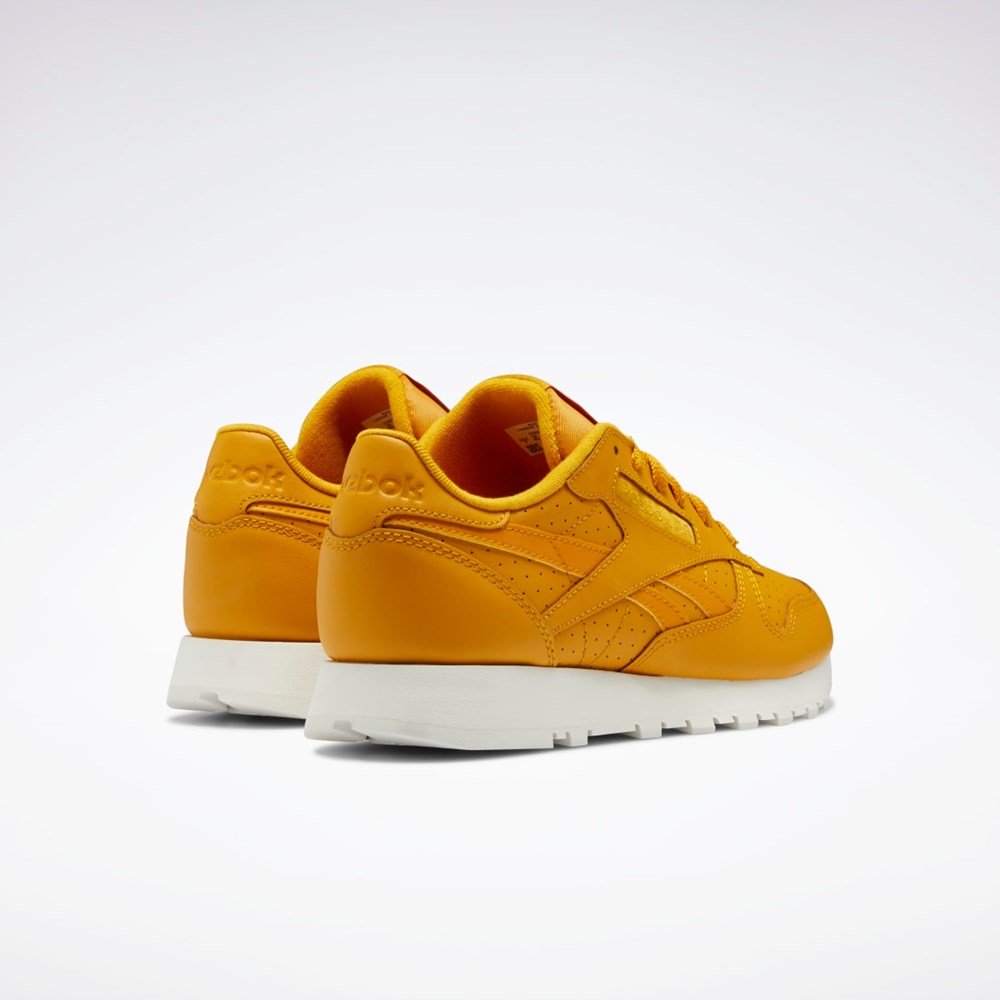 Reebok Classic Leather Shoes Bright Ochre / Bright Ochre / Chalk | IANL-72103