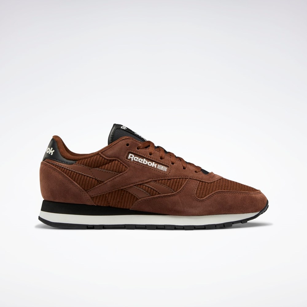 Reebok Classic Leather Shoes Brązowe Czarne | YDZR-54726