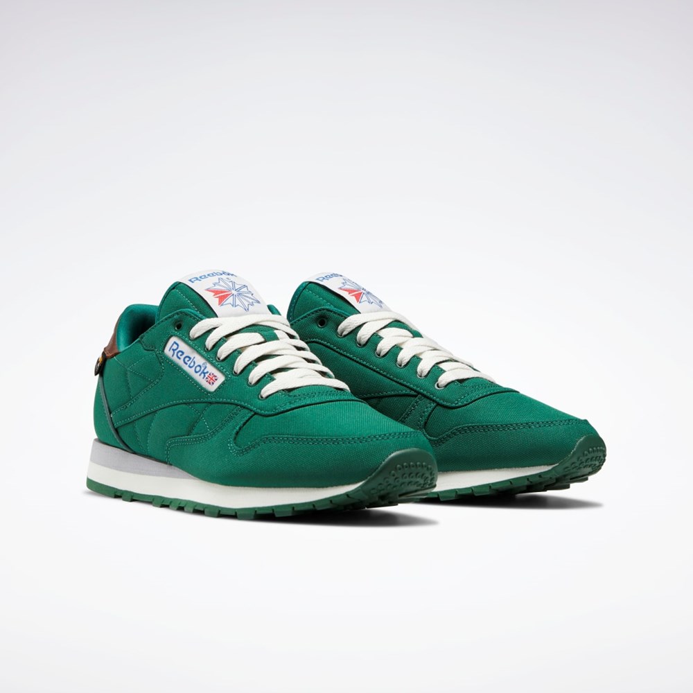 Reebok Classic Leather Shoes Ciemny Zielone Brązowe | DOEX-50971