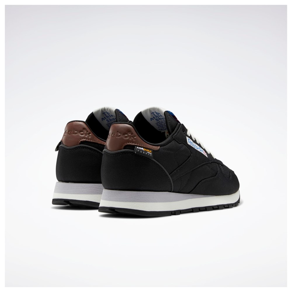 Reebok Classic Leather Shoes Czarne Brązowe | EMCD-12349