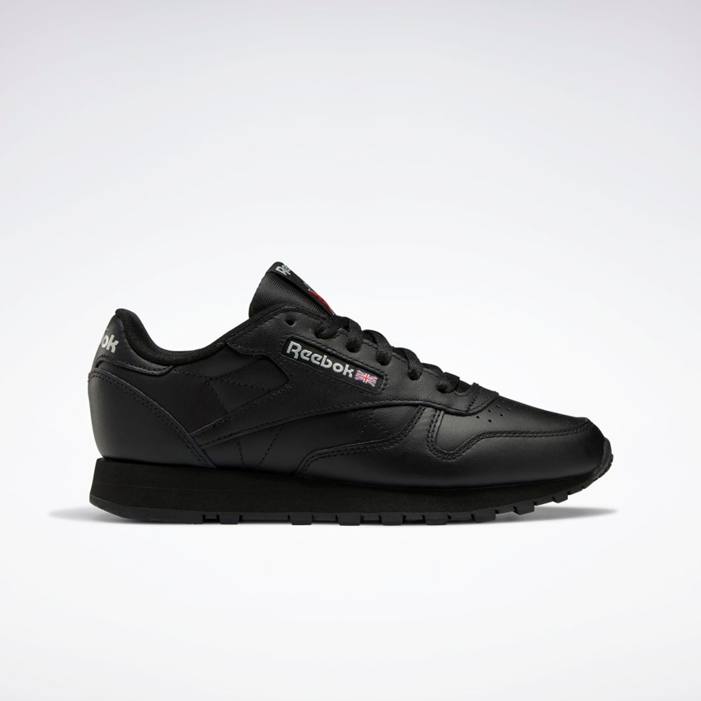 Reebok Classic Leather Shoes Czarne Czarne Szare | JUYV-98403