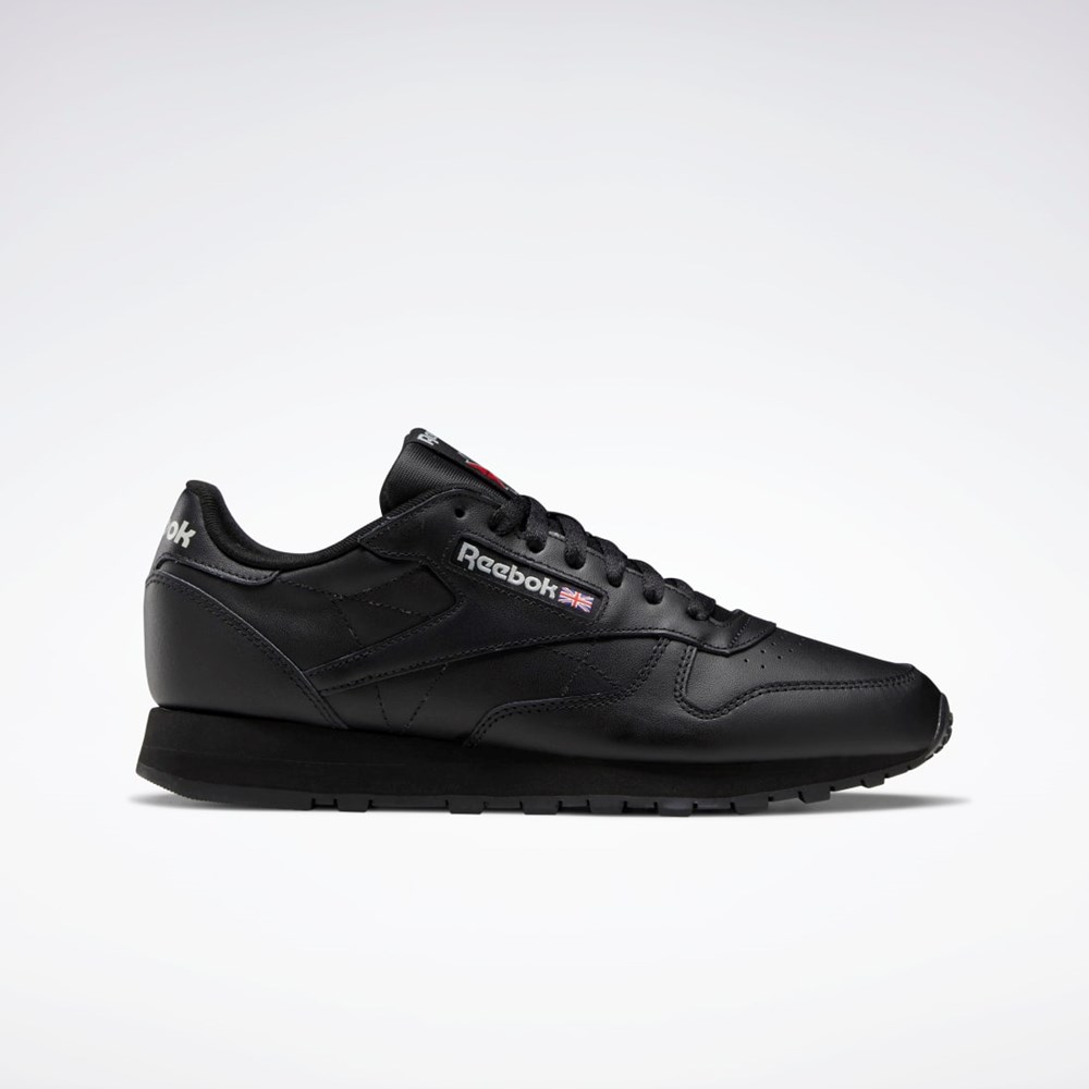 Reebok Classic Leather Shoes Czarne Czarne Szare | ZCFB-40675