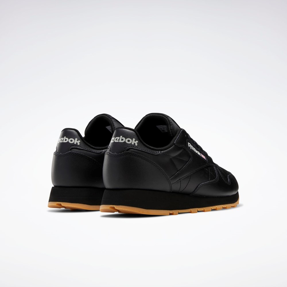 Reebok Classic Leather Shoes Czarne Szare | HYTV-71532