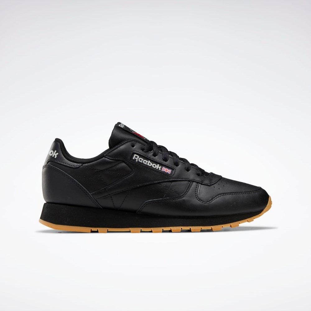 Reebok Classic Leather Shoes Czarne Szare | HYTV-71532