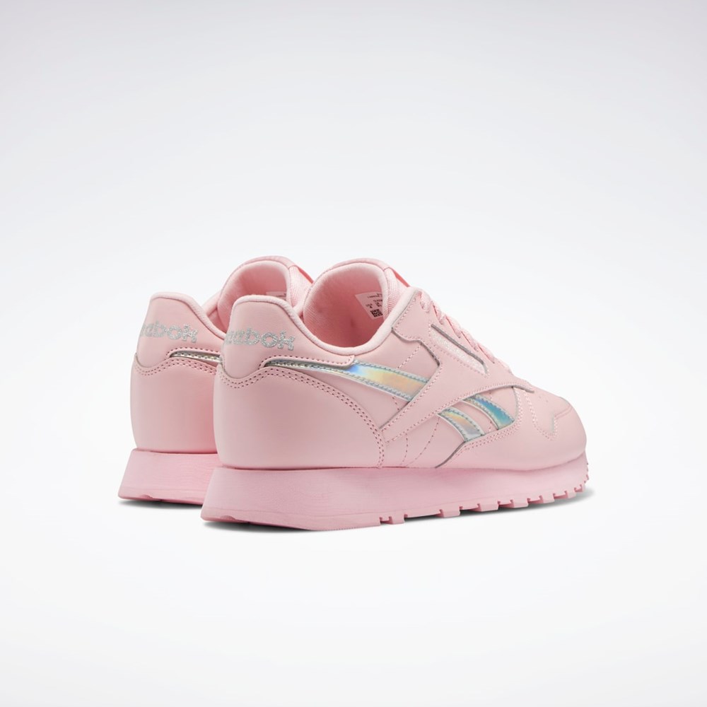 Reebok Classic Leather Shoes - Grade School Różowe Różowe Różowe | CKJF-05496