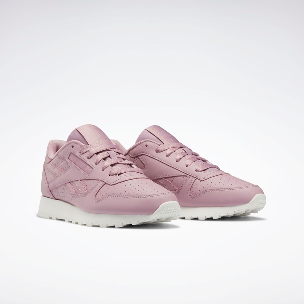 Reebok Classic Leather Shoes Infused Lilac / Infused Lilac / Chalk | VZIU-38450