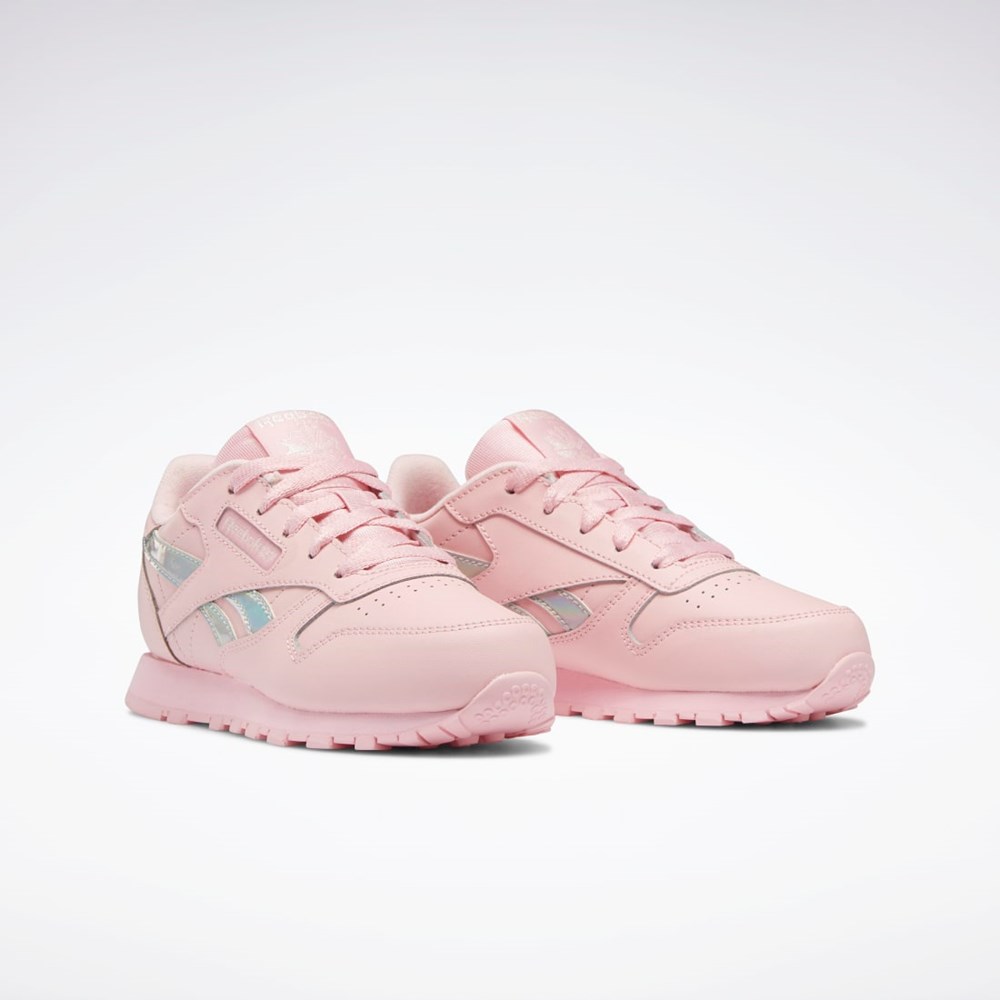 Reebok Classic Leather Shoes - Preschool Różowe Różowe Różowe | PUDW-27031