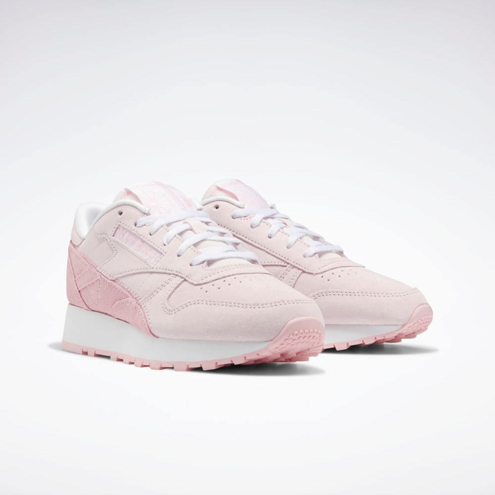 Reebok Classic Leather Shoes Różowe Różowe Białe | RIAY-92506