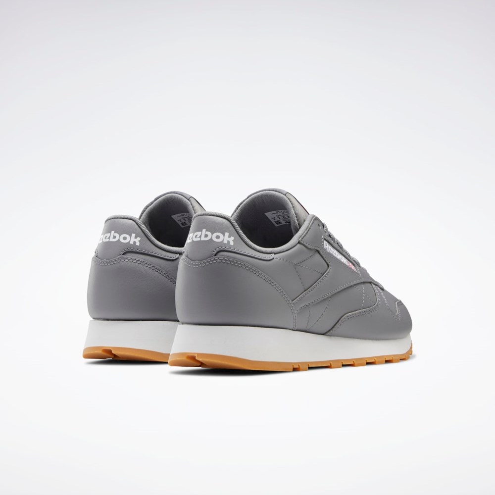 Reebok Classic Leather Shoes Szare Białe | AWJU-94068