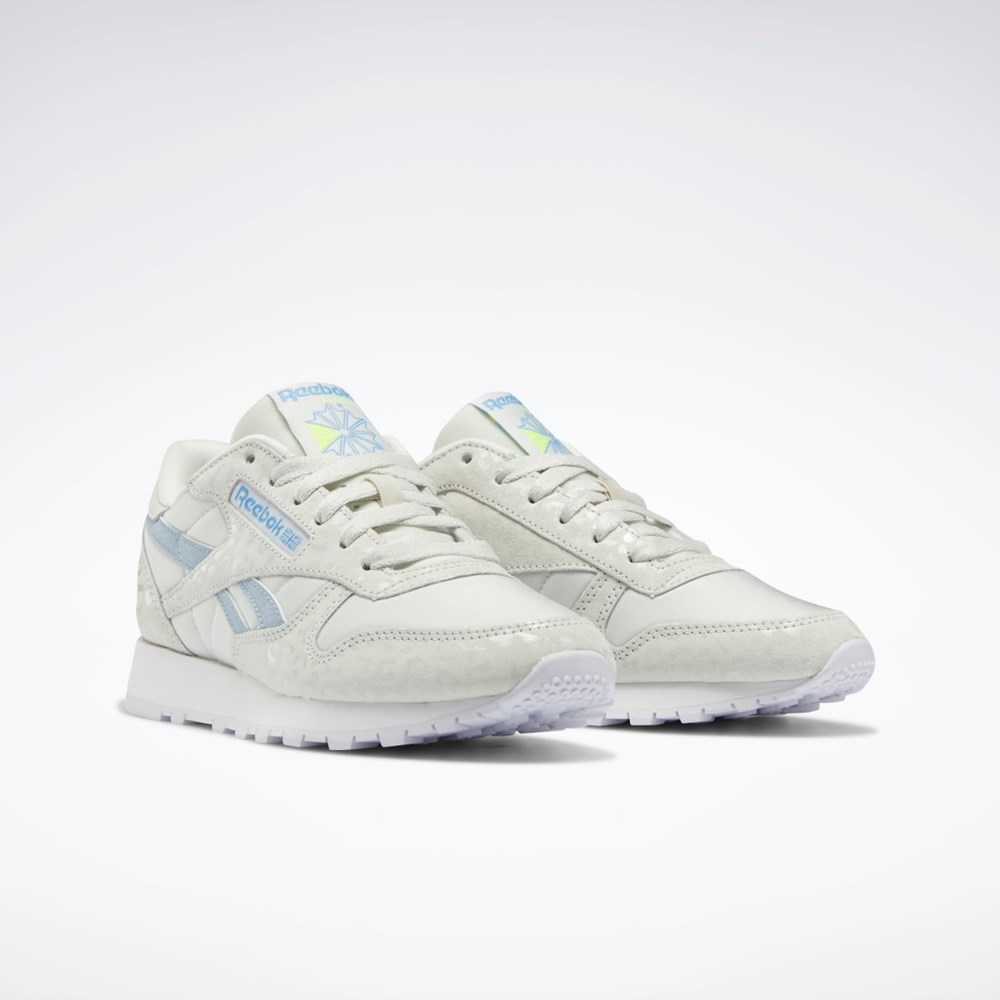 Reebok Classic Leather Shoes Szare Białe Szare | DXNY-40675