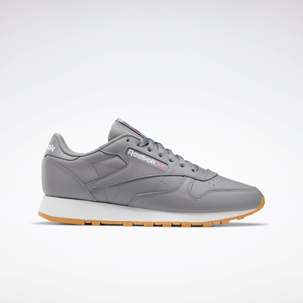 Reebok Classic Leather Shoes Szare Białe | TNFI-94857