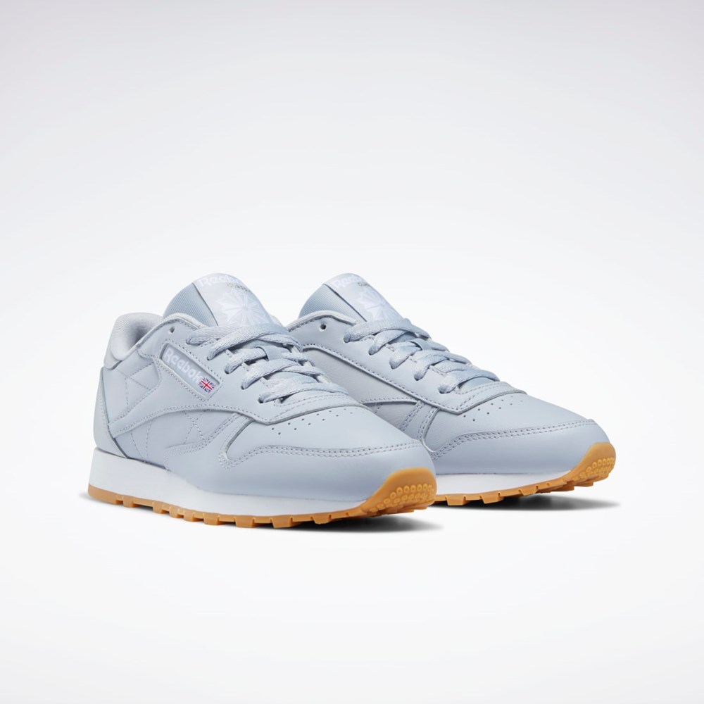 Reebok Classic Leather Shoes Szare Szare Białe | TLXD-50813