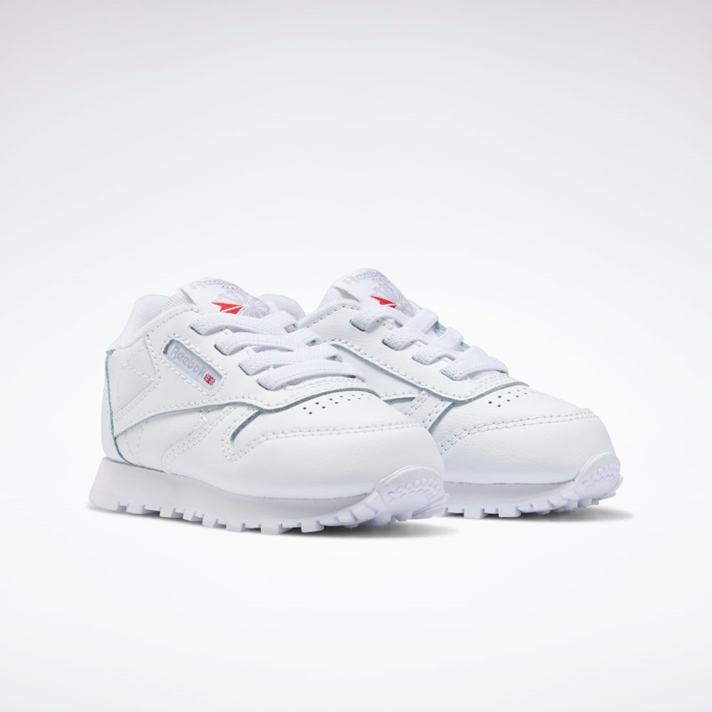 Reebok Classic Leather Shoes - Toddler Białe Białe Białe | WGBY-39421