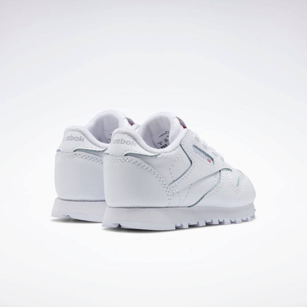 Reebok Classic Leather Shoes - Toddler Białe Białe Białe | WGBY-39421