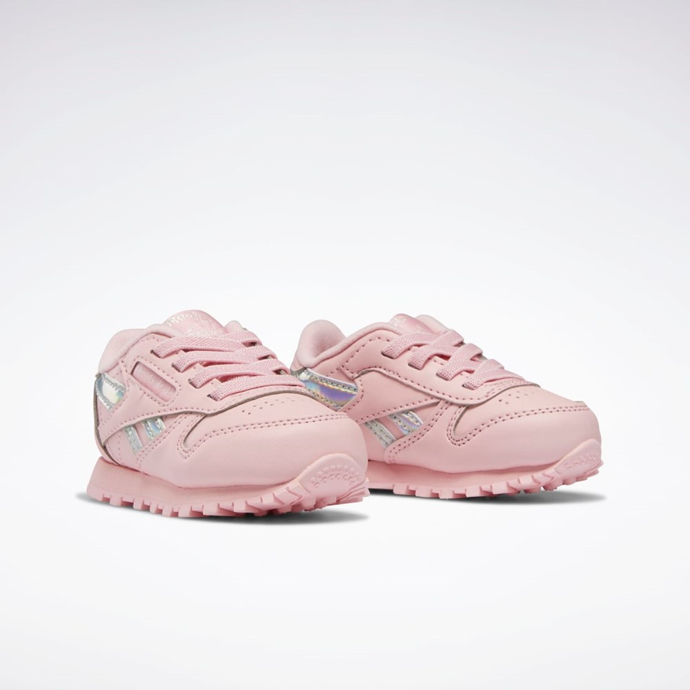 Reebok Classic Leather Shoes - Toddler Różowe Różowe Różowe | KHRP-72580