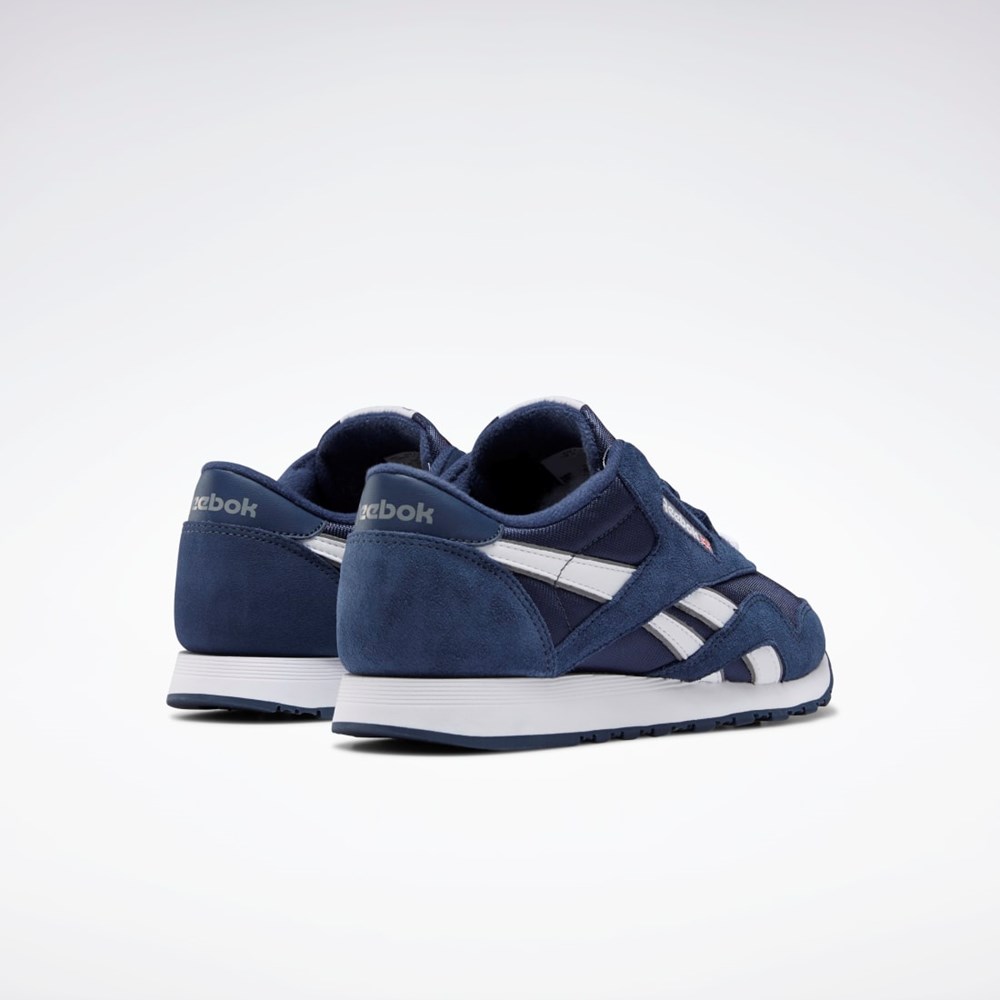 Reebok Classic Nylon Shoes Granatowe Granatowe Platyna | AMCL-57023